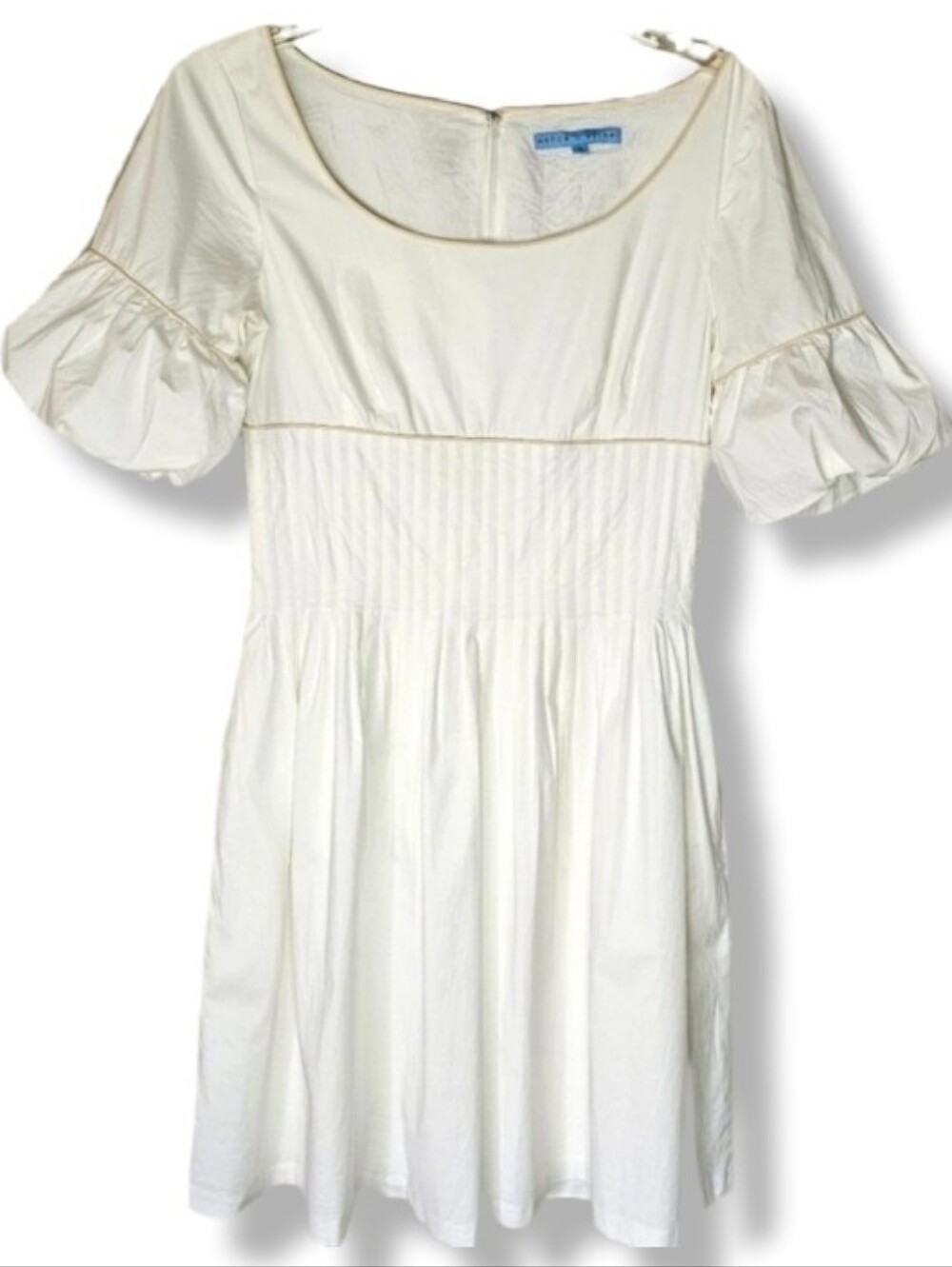 Antonio Melani Puff Sleeve  Midi Dress Size 4 Cottagecore Romantic Fairytale
